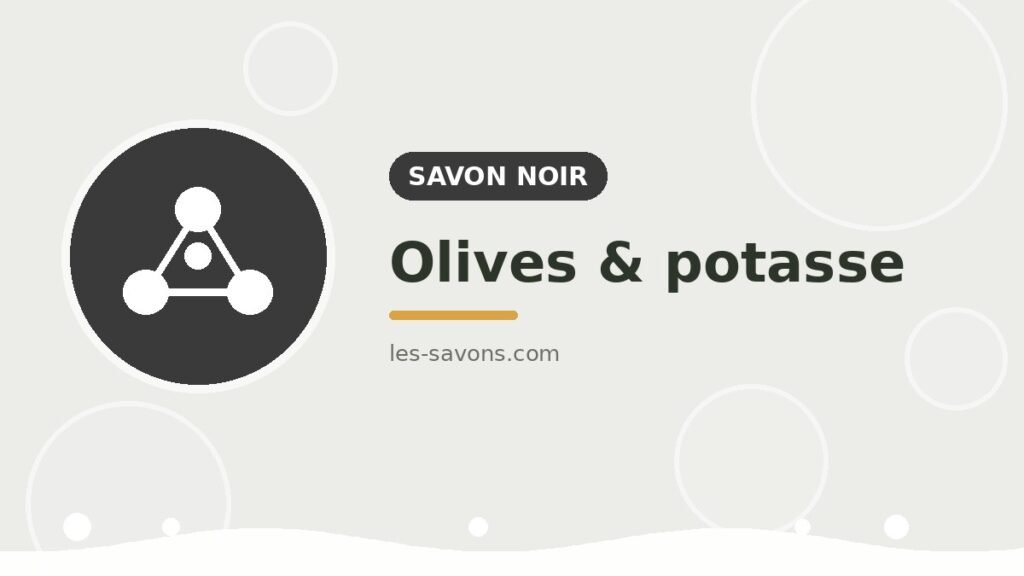 Savon noir — composition