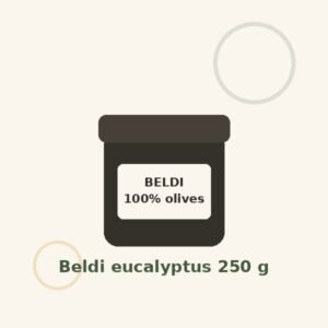 Savon noir beldi à l’eucalyptus 250 g